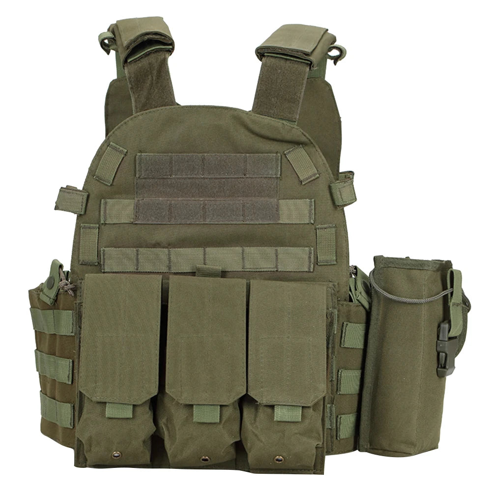 Nylon Tactical Vest Body Armor Hunting Carrier Airsoft Accessories Men Combat MOLLE Camo Military Army Vest Outdoor CS Hunting