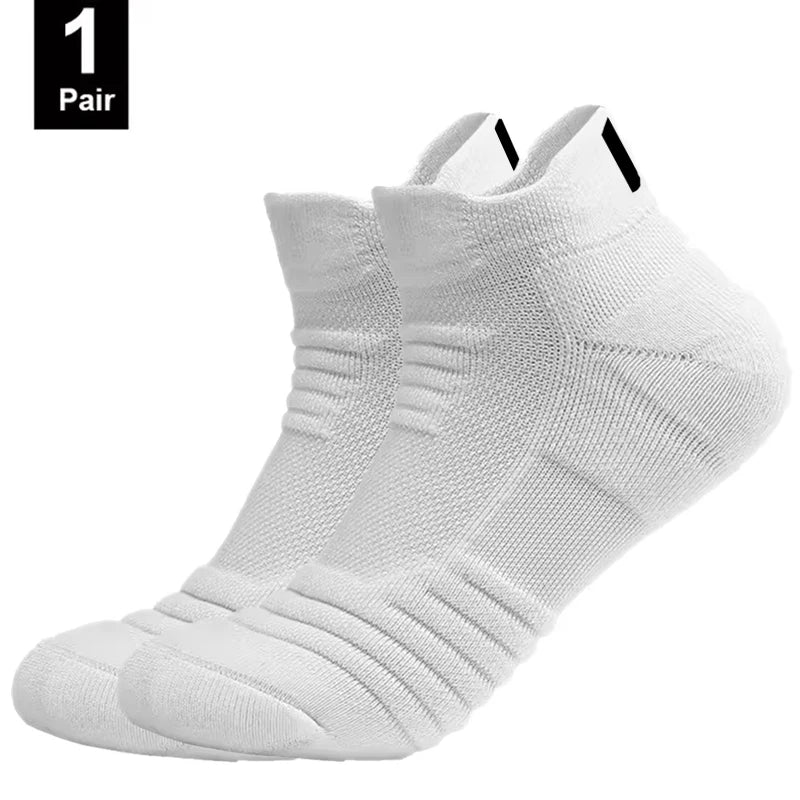 1/3 Pairs Anti-slip Football Socks Men Cotton Sock Short Long Tube Soccer Basketball Sport Socks Breathable Deodorous Sock 39-45