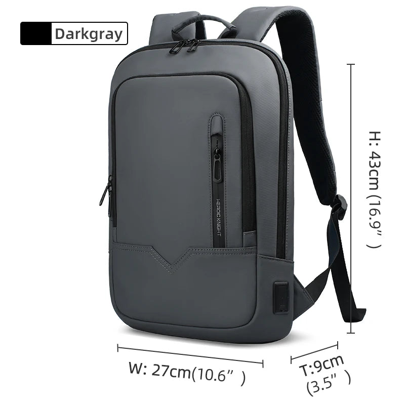 HcanKcan Business Backpack Men's 14 Inch Laptop BackPack Multifunction Waterproof light weight Bag Casual Backpacks For women