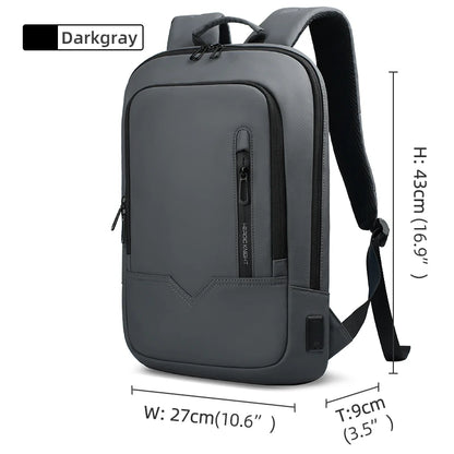 HcanKcan Business Backpack Men's 14 Inch Laptop BackPack Multifunction Waterproof light weight Bag Casual Backpacks For women
