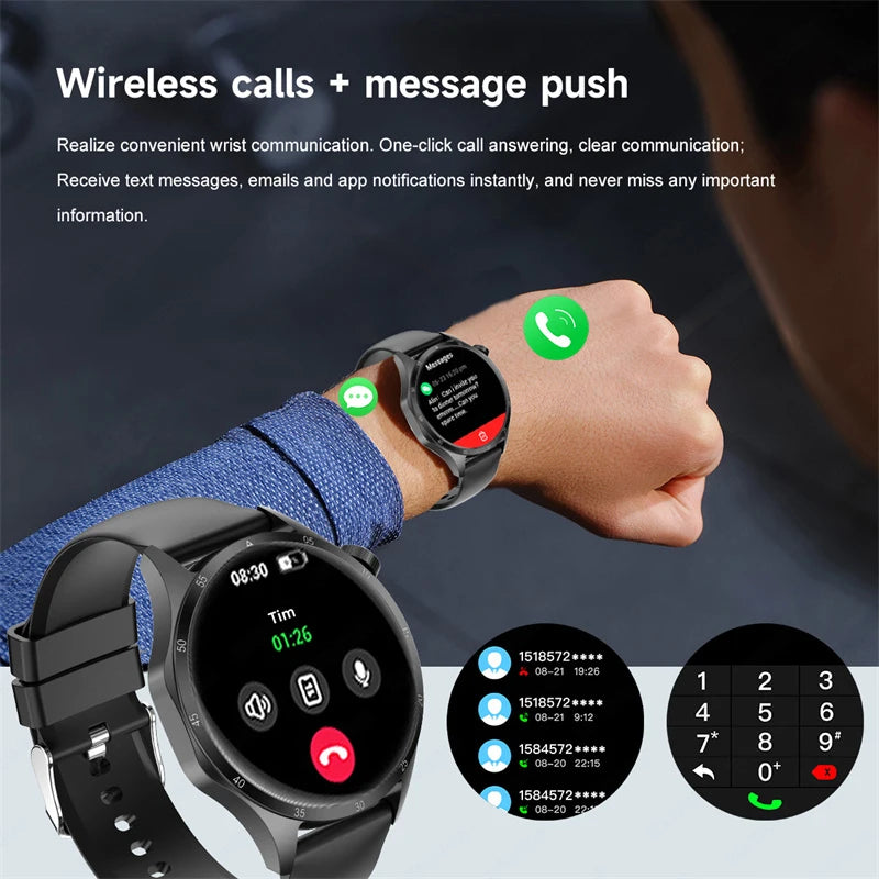2025 New For Huawei GT5 Pro Smart Watch Men HD AMOLED Screen GPS Motion trajectory Heart Rate Bluetooth Call 1.52" SmartWatch