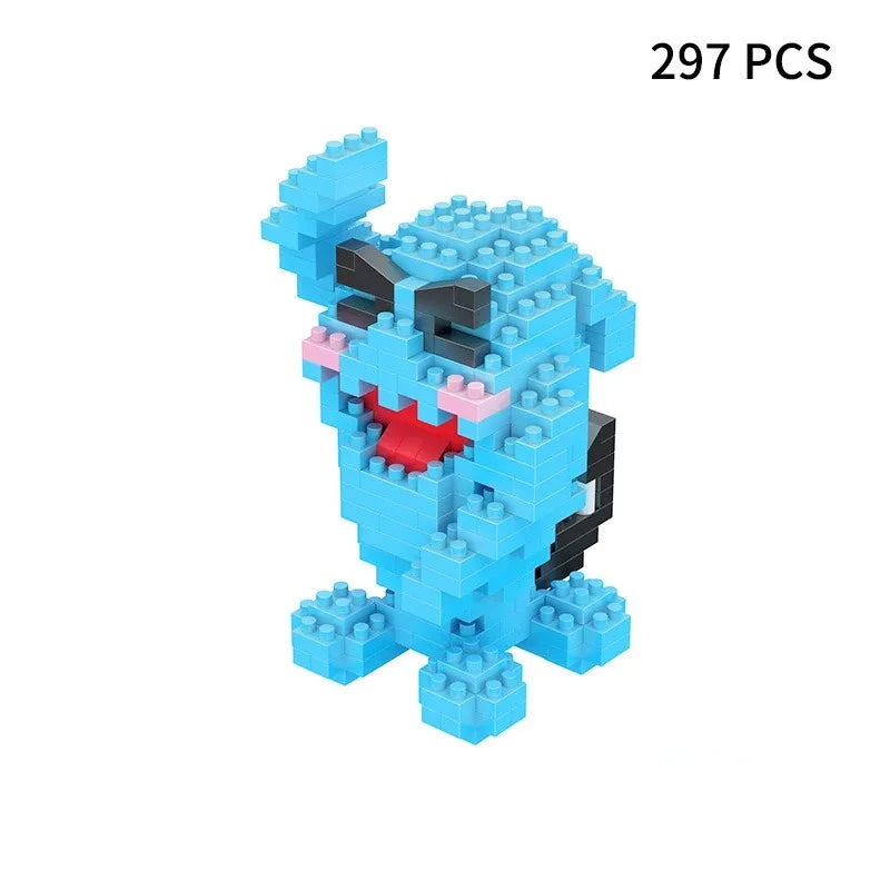 Building Blocks Assembly Anime Picachu Charizard Doll Blastoise Bulbasaur Gengar Bricks Figures Toy for Kid Gift hot