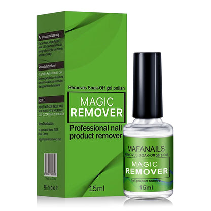 15ml/bottle Nail Gel Remover Polish Soak-Off 3 Minutes Quickly & Easily Removes Gel Polish 0.5fl.Oz Professional Non-Irritating