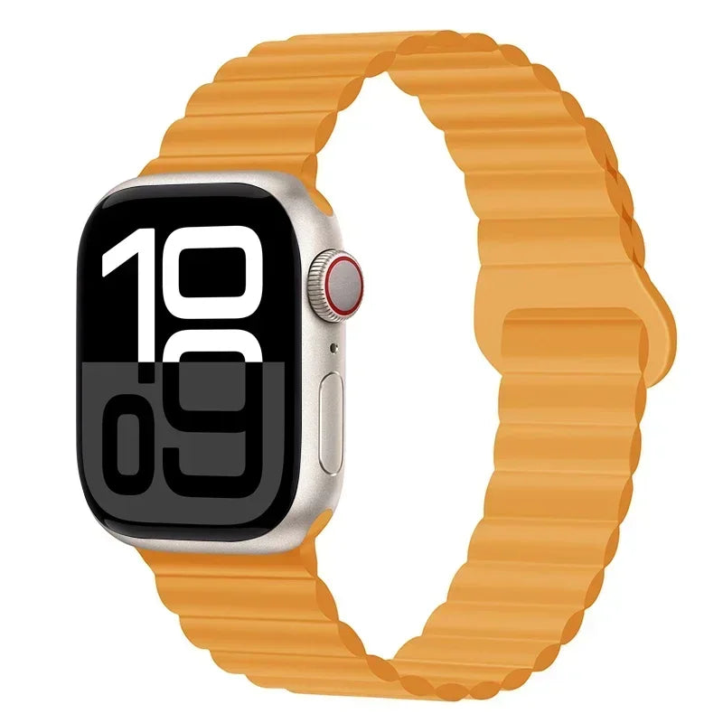Magnetic Strap For Apple Watch Bands 46mm 42mm 49mm 45mm 44mm 41mm Silicone Sport Bracelet iWatch Series ultra 10 9 8 7 6 5 SE