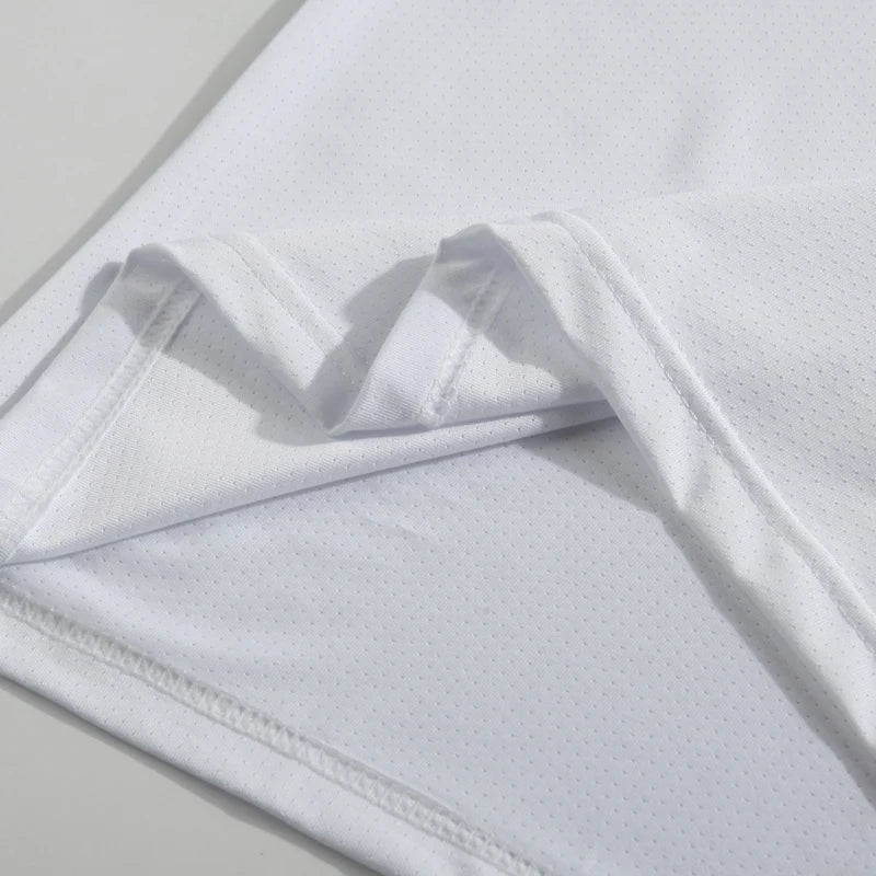 Running T-shirt Reflective Short Sleeve Ice Silk Quick Drying Summer Thin Breathable Fitness Tees Shirt Sportswear Sportsshirt