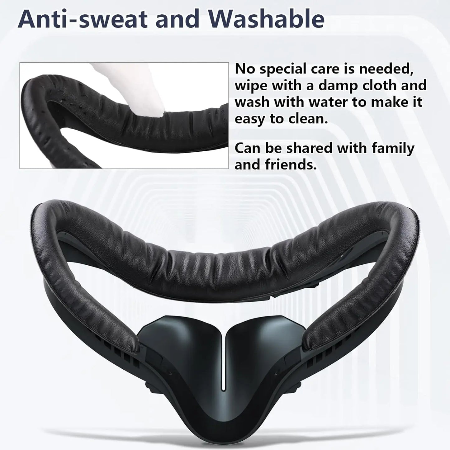 7-in-1 Set VR Face Pad for Oculus Quest 2 Fitness Facial Interface Bracket Anti-fogging Air-Circulation Sweatproof Face Cover