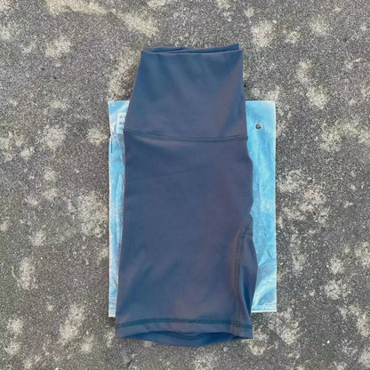 Solid Color Cycling Women Sport Yoga Short leggings Compression Support Sweat-Wickin Comprehensive Training Jog Internal Pocket