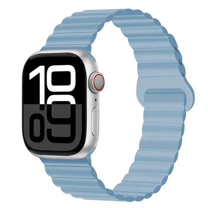 Magnetic Strap For Apple Watch Bands 46mm 42mm 49mm 45mm 44mm 41mm Silicone Sport Bracelet iWatch Series ultra 10 9 8 7 6 5 SE