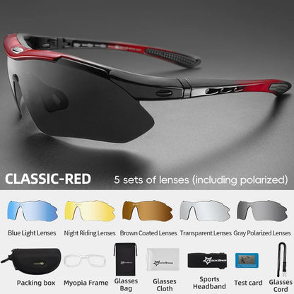 ROCKBROS Cycling Polarized glasses Bike Photochromic Outdoor Sports Sunglasses MTB PC Goggles Eyewear 5/3 Lens Bicycle Accessory