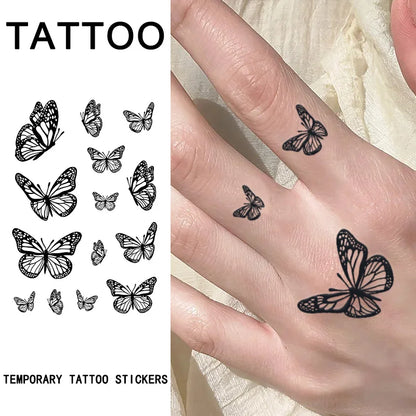 Butterfly, 1Pc Waterproof Temporary Tattoo Stickers, Long-lasting Waterproof for One to Two Weeks, Fake Tattoo for Man and Women