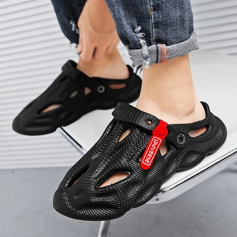 Summer Men Slippers Comfortable Platform Outdoor Sandals 2023 Beach Slippers Flip Flops Male Indoor Home Slides Bathroom Shoes