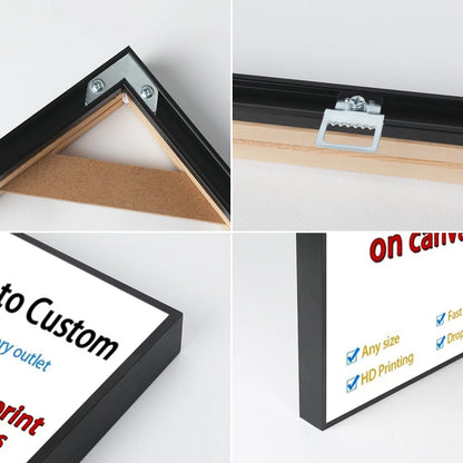 YWDECOR Custom Painting Canvas HD Print Customized Your Picture Personalized Wall Art Poster Photos for Living Room Home Decor