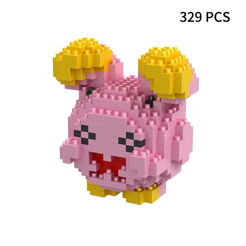 Building Blocks Assembly Anime Picachu Charizard Doll Blastoise Bulbasaur Gengar Bricks Figures Toy for Kid Gift hot