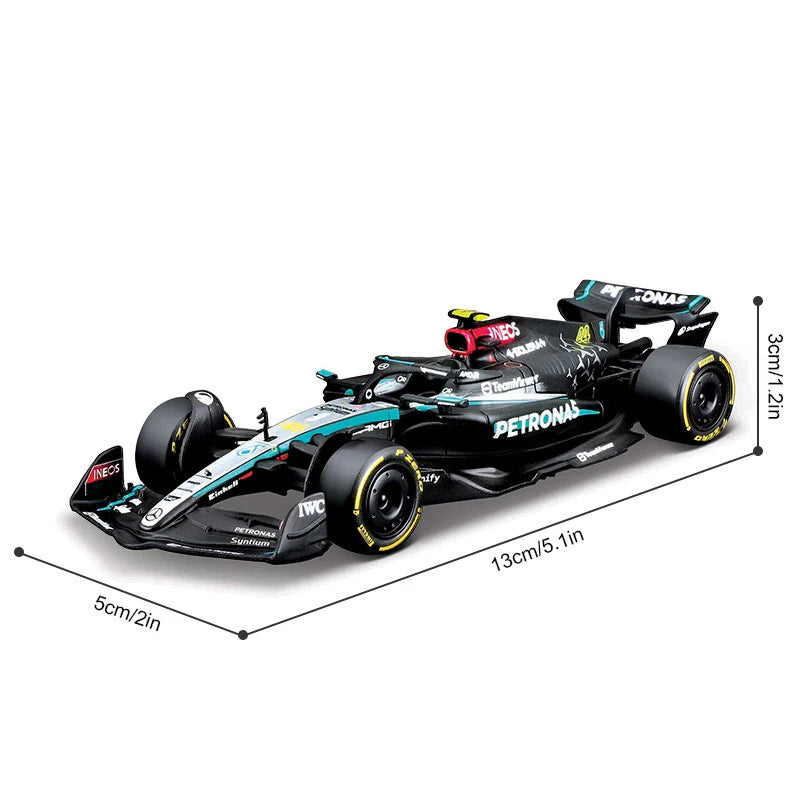 New 2024 F1 Bburago 1:43 Mclaren Mcl38 Miami Gp Monaco Gp Amg W15 F1 Alloy Miniature Diecast Model F1 Champion Mcl38 Toys Gift