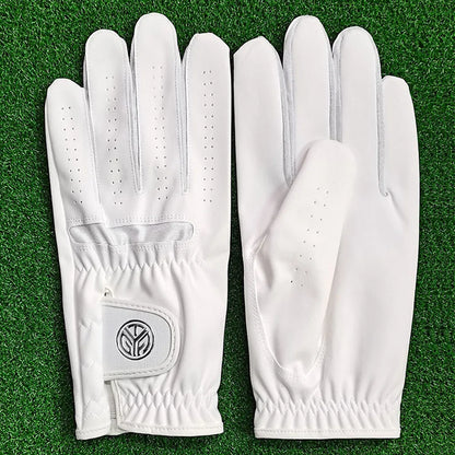 1 Pc Men's Golf Gloves Left Right Hand Women Soft Ultra-fiber Cloth Breathable Wear-resistant Golf Gloves Sports Gloves