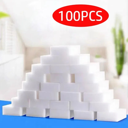 20/50/100PCS White Magic Sponge Cleaner Nano Melamine Cleaning Sponge for Dish Washing Kitchen Bathroom Household Cleaning Tools