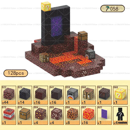 Magnetische Bausteine ​​Mine World Magnetwürfel-Set für Jungen und Mädchen, Kinder ab 3 Jahren, DIY-Modell, Kinder, STEM, sensorisches Spielzeug, Geschenk 