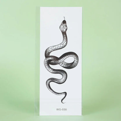 1Pc Snake Temporary Tattoo Sticker, Long-lasting and Waterproof, Realistic Fake Tattoos for Man and Women, For Arm, Leg.