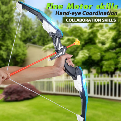 Kids LED Archery Toy Set, Hand-Eye Coordination Training, Multiple Set Options, Indoor Outdoor Sports Gift, Halloween/Christmas