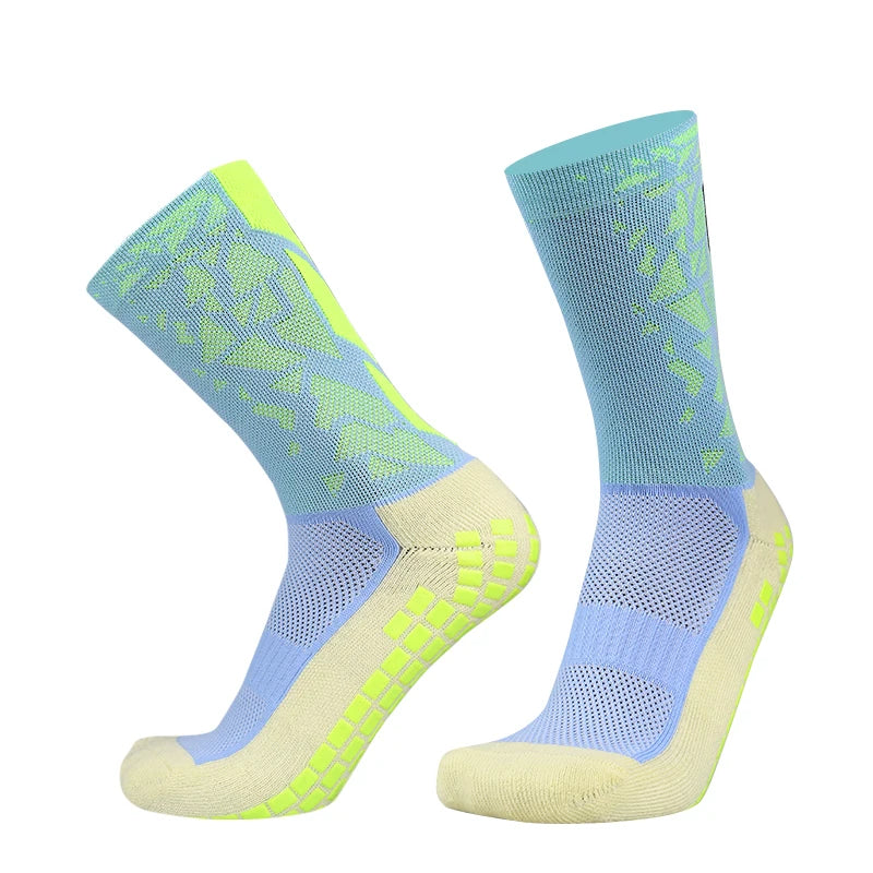 Silicone Anti Slip Football Socks Takraw Men Women Sport Basketball Grip Soccer Socks