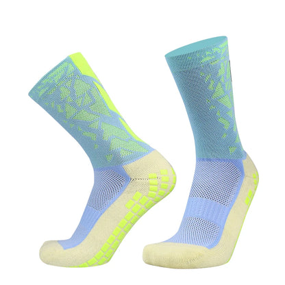 Silicone Anti Slip Football Socks Takraw Men Women Sport Basketball Grip Soccer Socks