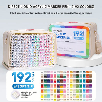 Languo 9pcs/box Soft Brush Acrylic Marker Pen Set£¬DIY Hand Drawn,Paint Art Markers pens,Student Graffiti Acrylic Paint Pens,M720