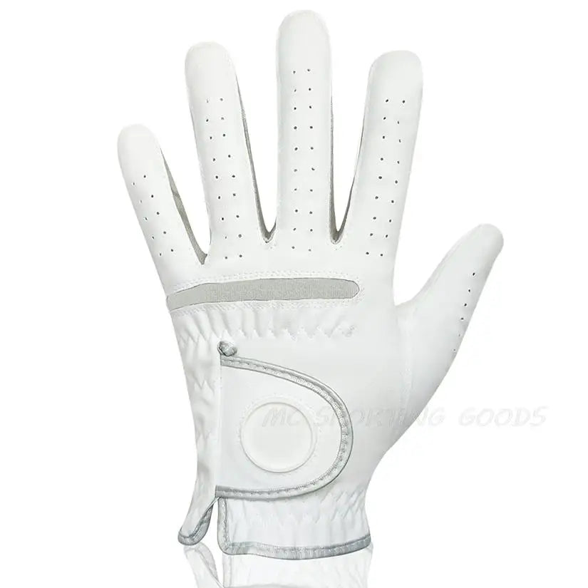 Golf Glove for Men Micro Soft Fabric Breathable Golf Gloves With Magnetic  Marker Replaceable Glove Gift for Golfers