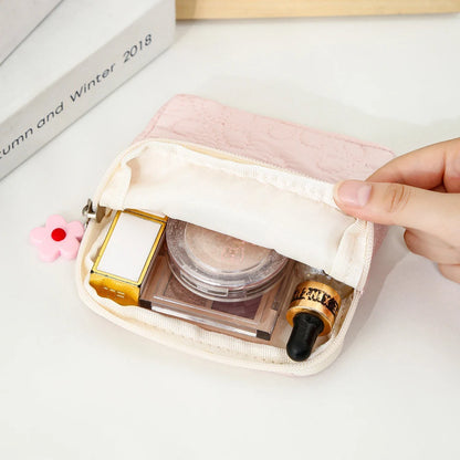 Fashion Women Small Cosmetic Bag Travel Mini Sanitary Napkins Organizer Make Up Coin Money Card Lipstick Storage Pouch Purse Bag