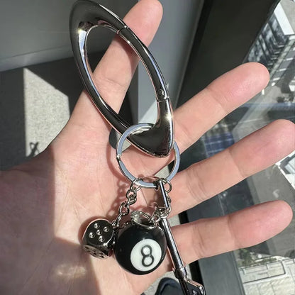 New Star Essential Icon Carabiner Keychain Blackout Women Men High Quality Oval Solid Belt Buckle Unisex Couple Sliver Key Ring