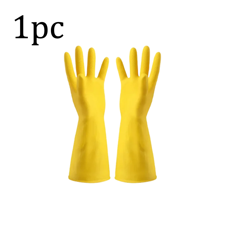 1/3/5/10PCS Rubber Gloves Washing Dishes Waterproof Thickened Beef Rubber Latex Labor Protection Wear Resistant Work Household
