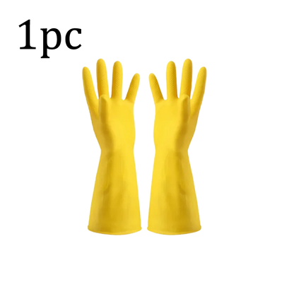 1/3/5/10PCS Rubber Gloves Washing Dishes Waterproof Thickened Beef Rubber Latex Labor Protection Wear Resistant Work Household