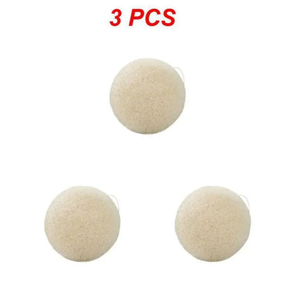 1/3/5/10PCS Konjac Sponge Beauty Essentials 100% Natural Konjac Puff Facial Pore Cleaner Washing Sponge Face Skin Care Tools