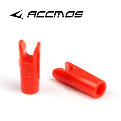 50pcs Archery ID3.2/4.2/6.2/5.2/8mm Arrow Aluminum Pin or Plastic L Nock Carbon Arrow Shaft Compound Bow Fiber Hunting Shooting