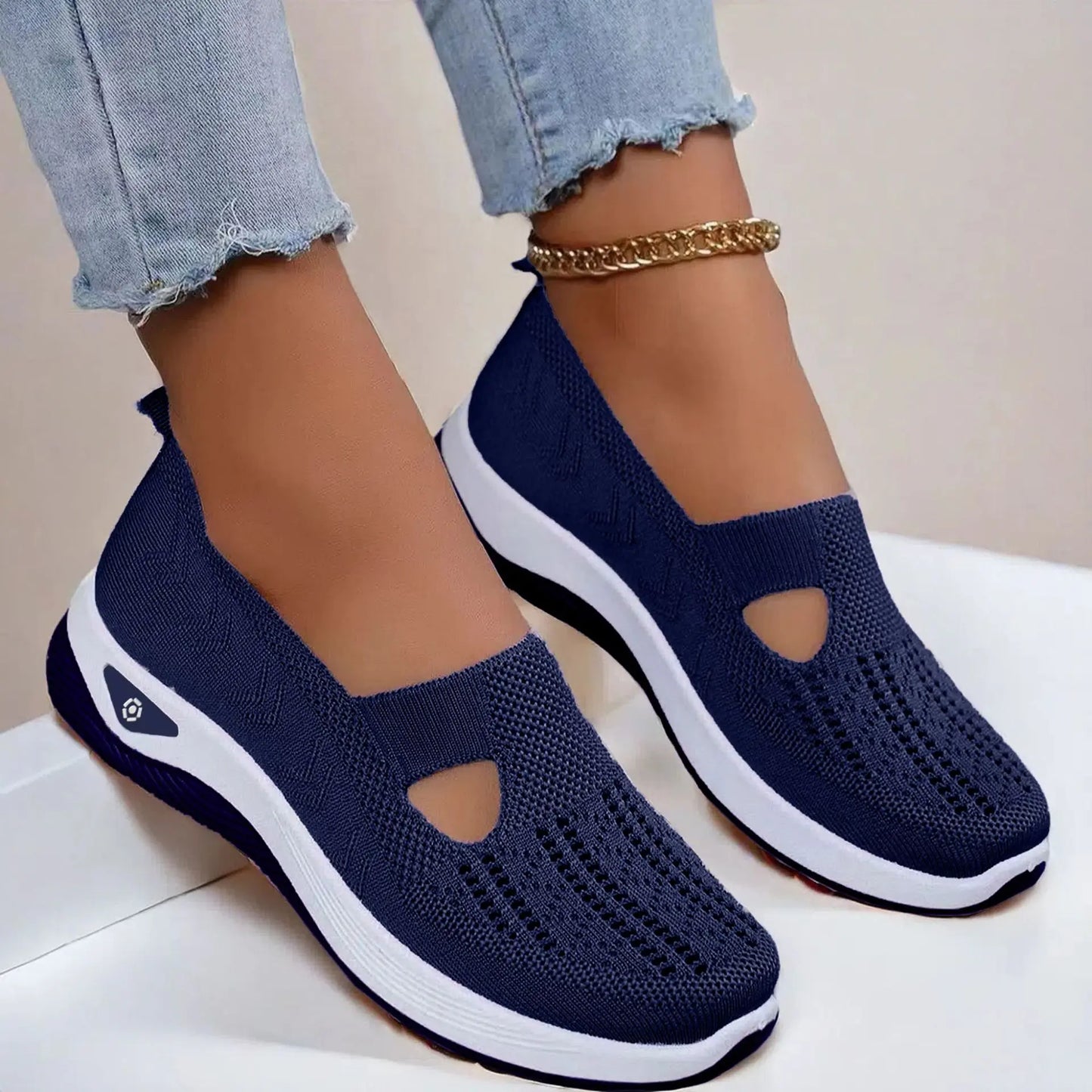 Summer Breathable Non-slip Soft Sole Elderly Shoe Women's Casual Shoes Middle-aged and Elderly Walking Flat Shoes Fo Women