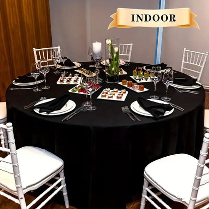 1pcs, 63in/71in/86.6in, Thickened round Tablecloth, Suitable for Hotel, Wedding Banquet, Home and Other Desktop Decoration