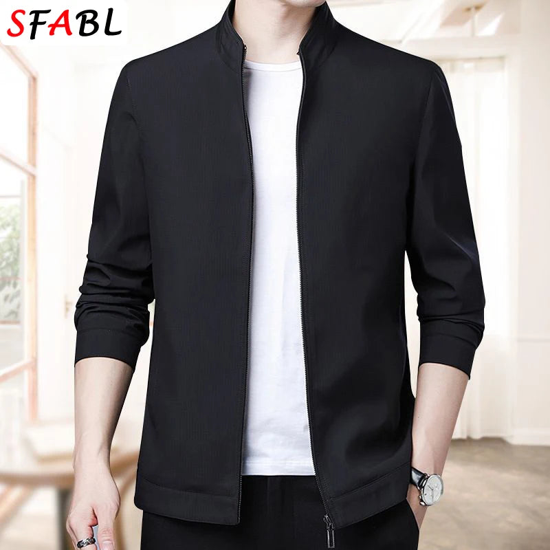 Loose Casual Business Men's Jacket Blazers for Men Formal Social Jacket Solid Color Luxury Office Dress Coat Spring Autumn New