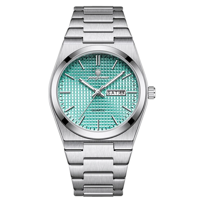 POEDAGAR Luxury Fashion Male Watch Stainless Steel Waterproof Luminous Men's Quartz Watches Casual Date Week Wristwatch For Men