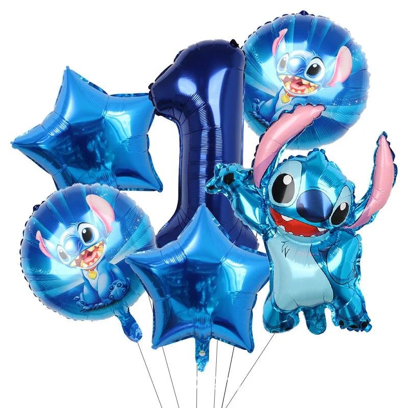 Disney Stitch Birthday Party Balloons Lilo & Stitch Balloon Sets Baby Shower for Kids Birthday Party Decorations Supplies Gifts