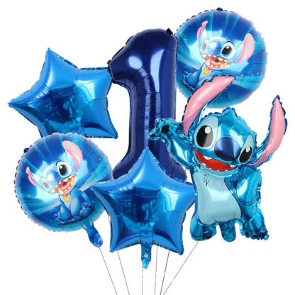 Disney Stitch Birthday Party Balloons Lilo & Stitch Balloon Sets Baby Shower for Kids Birthday Party Decorations Supplies Gifts