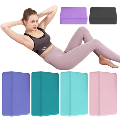 EVA Yoga Block Solid Color Gym Training Blocks Moisture-Proof High Density Yoga Blocks Body Shaping Yoga Blocks for Yoga Pilates