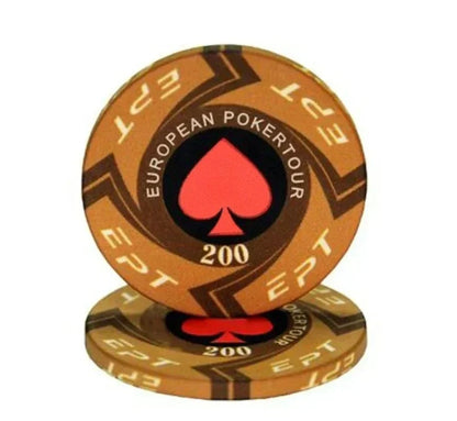 10 Pcs Portable Convenient Professional Sports Ceramic Chips Chess Poker Match Club Special Entertainment Equipment