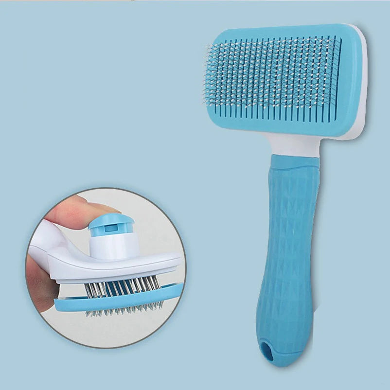 New pet Brush Cat Comb Self Cleaning Pet Hair Remover Brush For Dogs Cats Grooming Tools Pets Dematting Comb Dogs Accessories