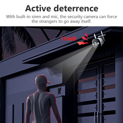 IMOU Bullet 2E 5MP 3K Built-in Spotlight Full Color WiFi Camera Outdoor IP67 Waterproof Home Security Human Detect IP Camera