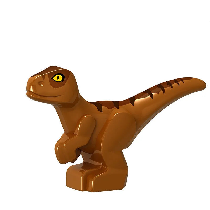 Dinosaur World Chase Tyrannosaurus Rex Spinosaurus StegosaurusColor Baby Building Blocks Accessories Toys for children gift