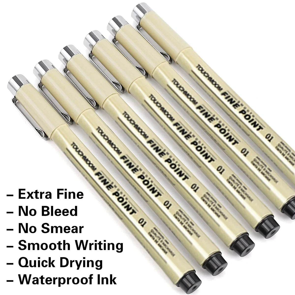 6-12Pcs/Set Hook Needle Pen Hand-painted Fineliner Sketch Pen Student Study Office Supplies Special Stationery Art Supplies