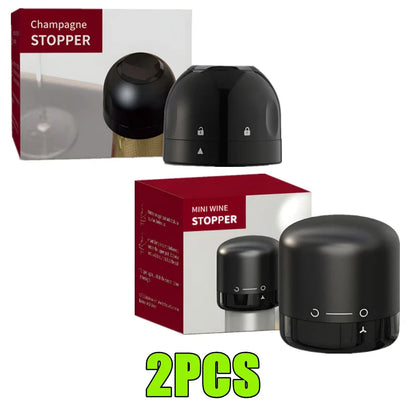 New 4/2/1PC Wine Stopper Reusable Bar Accessories Silicone Sealing Champagne Cork Keep Wine Freshness Bottle Cap Barware Home