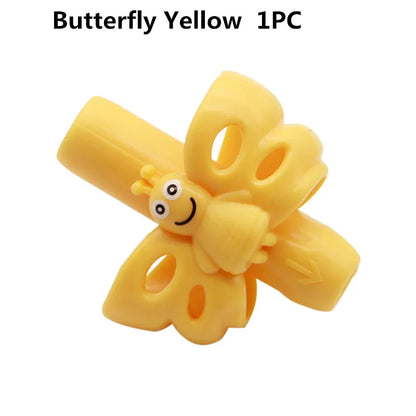 1/3pcs Children Writing Pencil Pan Holder Kids Learning Practise Silicone Pen Aid Grip Posture Correction Device for Students