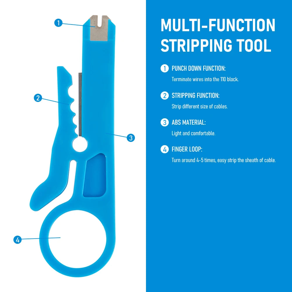 Cable Stripping Wire Cutter Crimping Tool Multi Stripper Knife Crimper Pliers Mini Portable Decrustation Electrical Straight