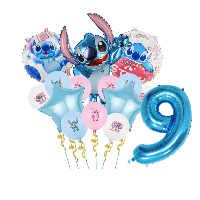 Disney Stitch Birthday Party Balloons Lilo & Stitch Balloon Sets Baby Shower for Kids Birthday Party Decorations Supplies Gifts