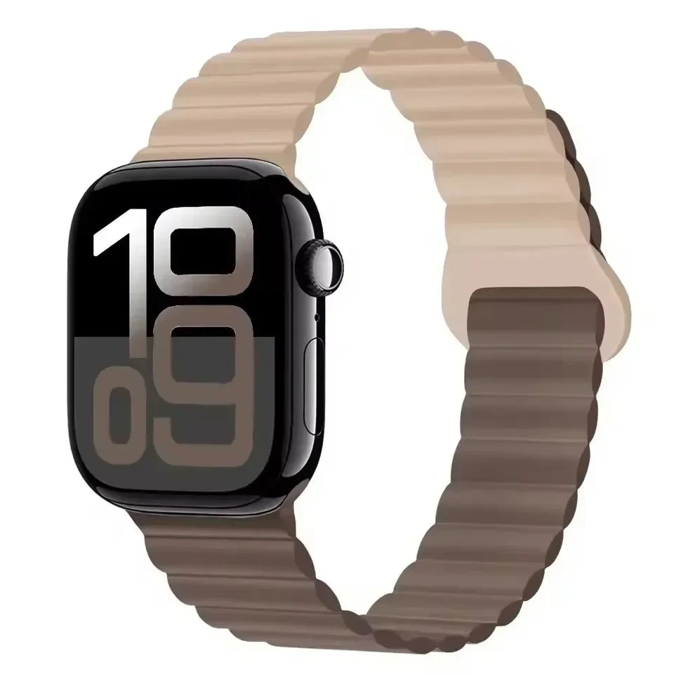 Magnetic Strap For Apple Watch Bands 46mm 42mm 49mm 45mm 44mm 41mm Silicone Sport Bracelet iWatch Series ultra 10 9 8 7 6 5 SE